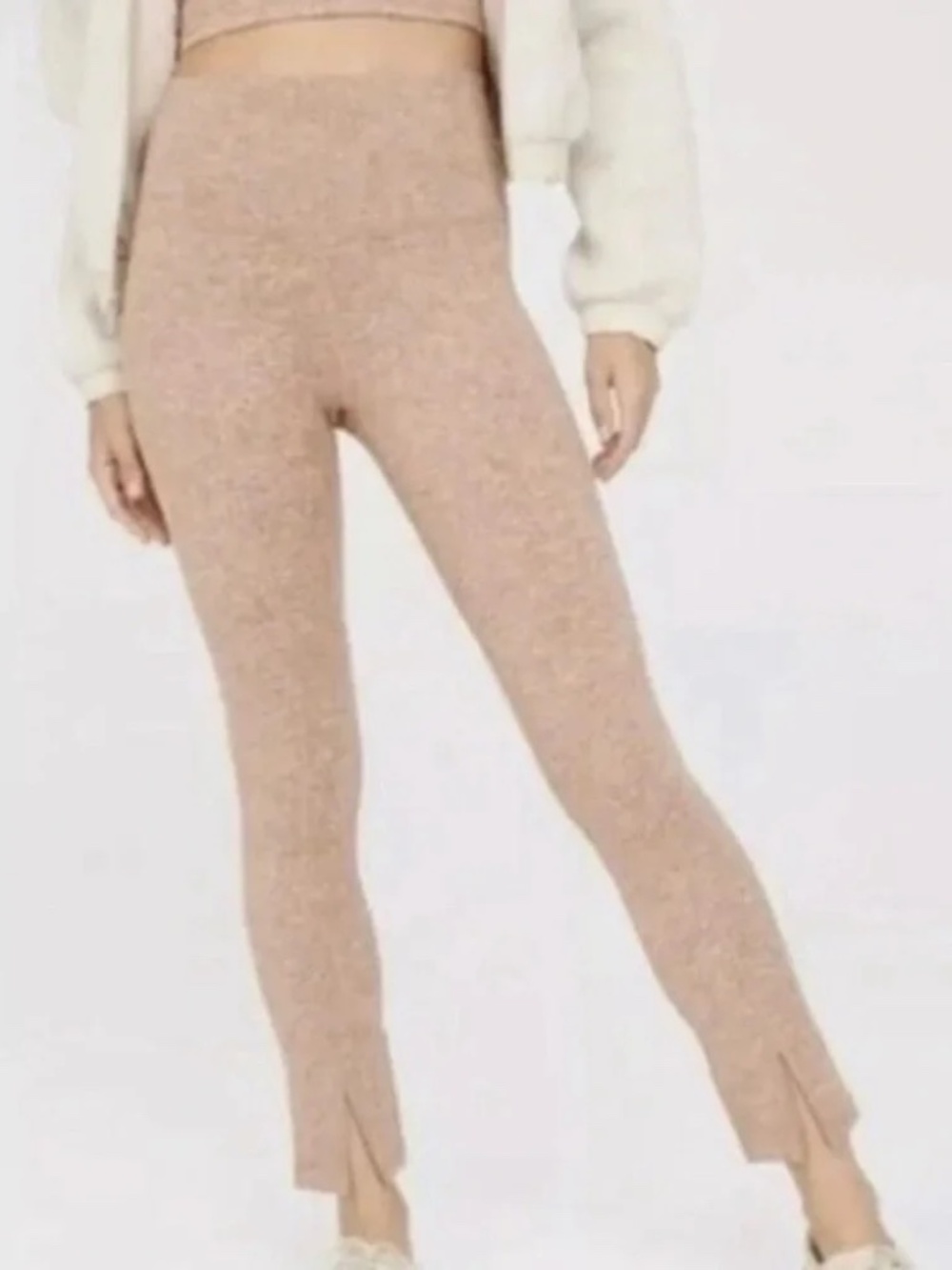 Offline By Aerie The higher legging hi-rise in Heathered Tan - Size Medium